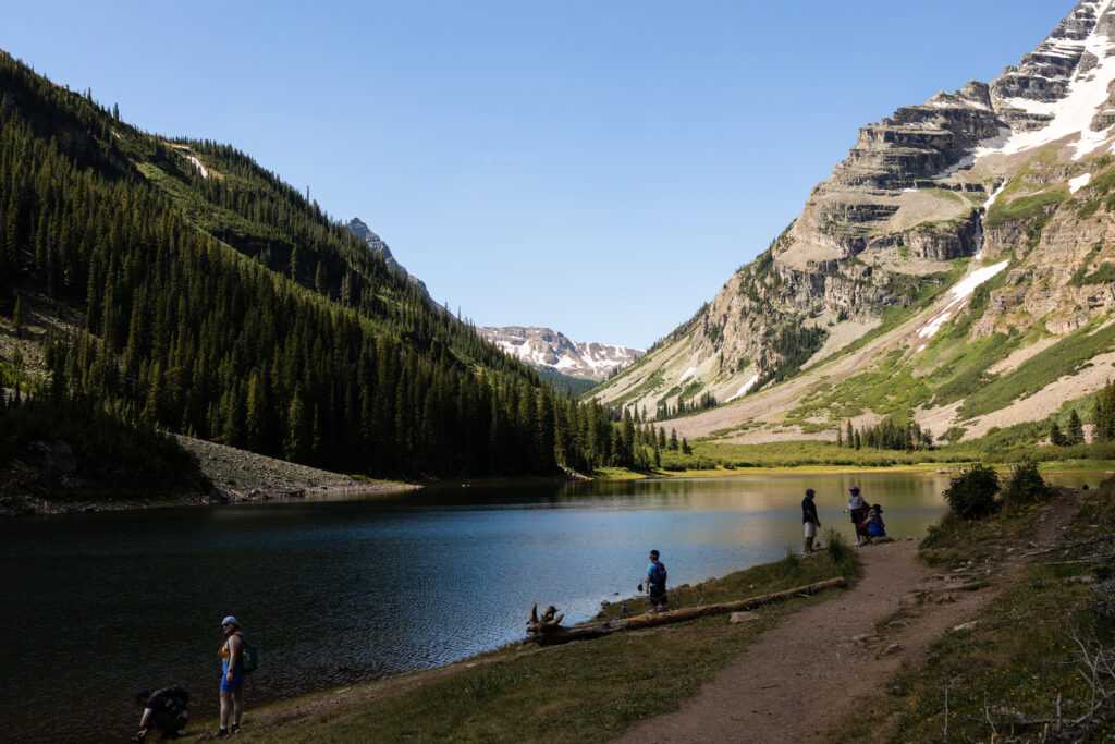 hiking and backpacking photography Maroon Bells