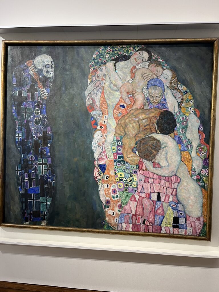 Death and Life by Gustav Klimt, painting in the Leopold Museum in Vienna